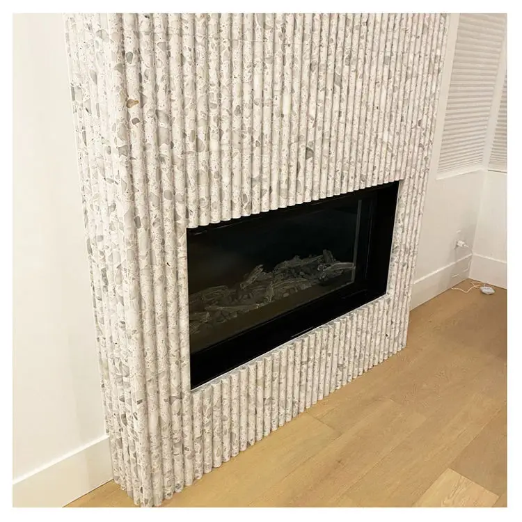 Curve Marble Tile Arabescato Marble Fireplace Fluted Tiles Italian Marble Prices  Fireplace Surround