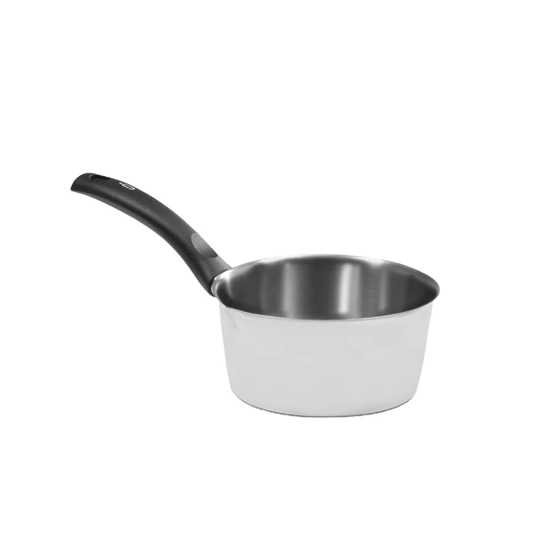 Italian Design And Manufacture Set Stainless Steel Conical Casserole Cm 14 Long Plastic handle Classic Feature Eco Origin Ice