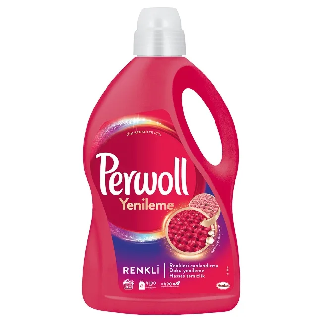 PERWOLL SENSITIVE CARE LIQUID LAUNDRY DETERGENT COLOR WHITE BLACK FLOWER CHARM REFRESH REFRESHMENT PERWOLL SENSITIVE CARE DETERG