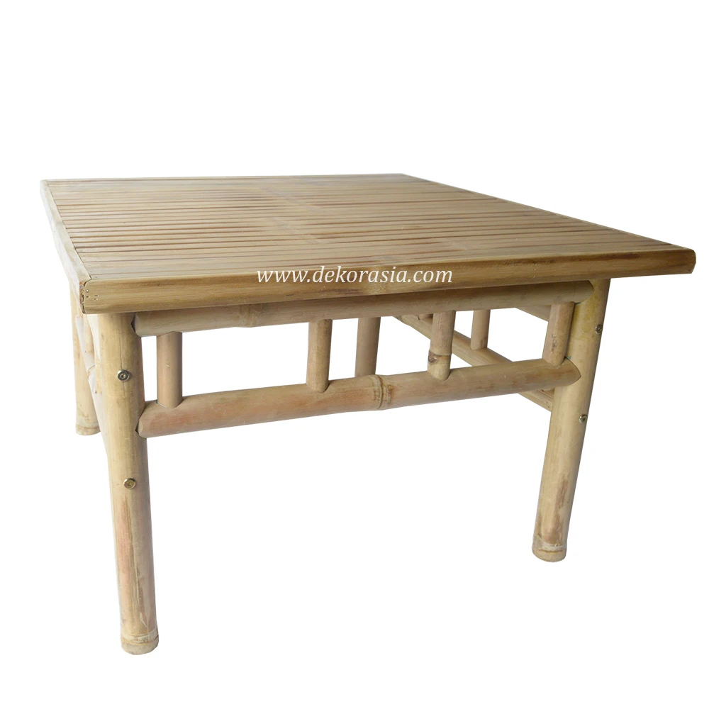 Coffee Table Modern for Living Room, Luxury Coffee Table Bamboo Knockdown Bamboo Furniture, Dining Table Console Tables