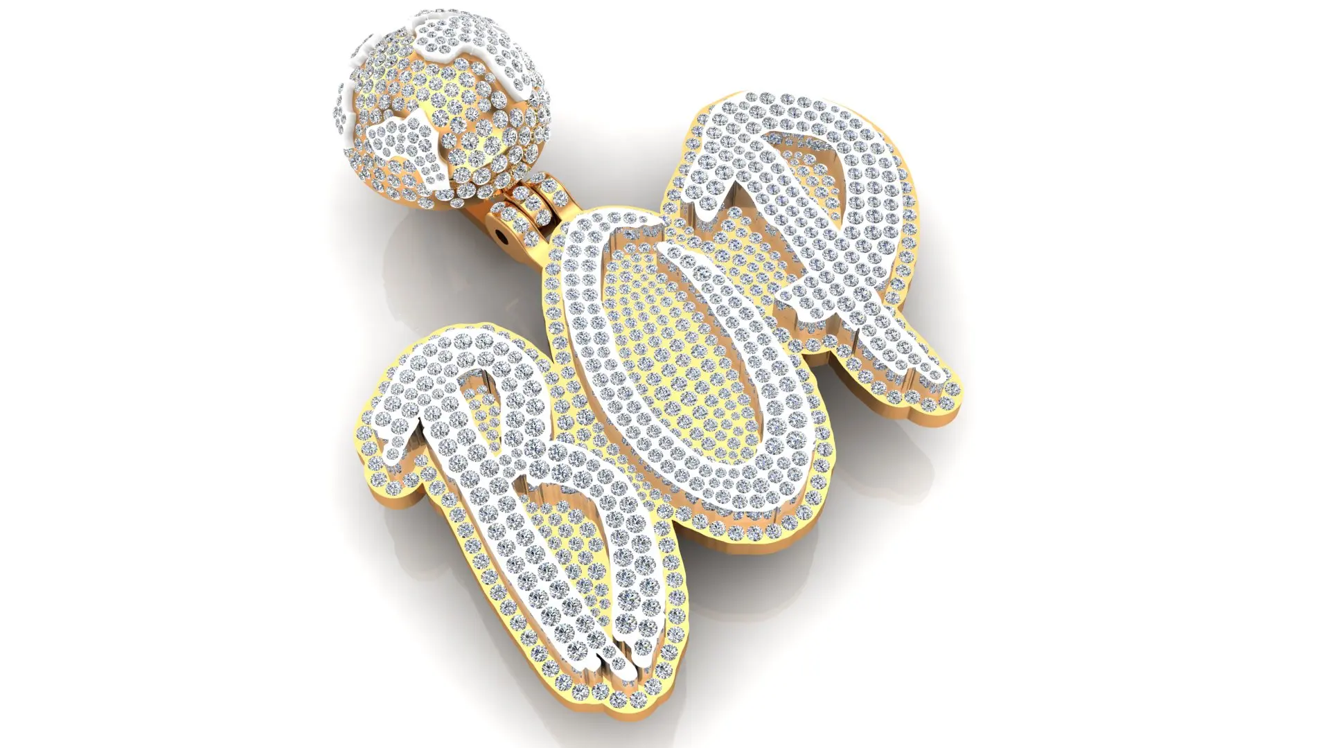 Pass Diamond Tester VVS Moissanite Fashion Jewelry Iced Out Pendant Men Silver Custom Letter Pendant