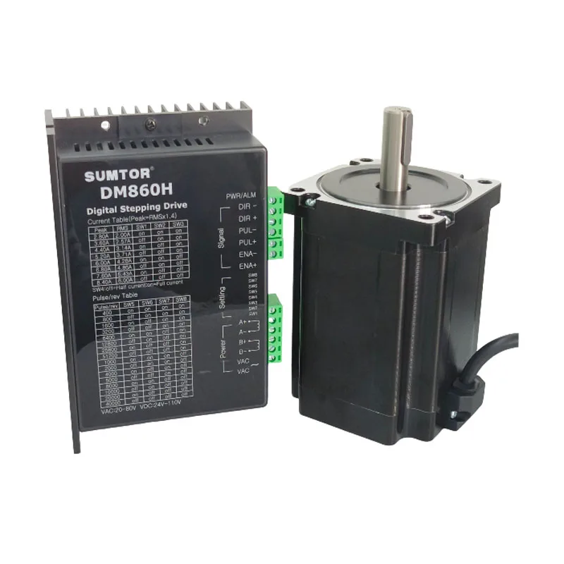 86HS11860A4JEP 118MM High Torque Nema 34 Stepper Motor with Driver for CNC Router