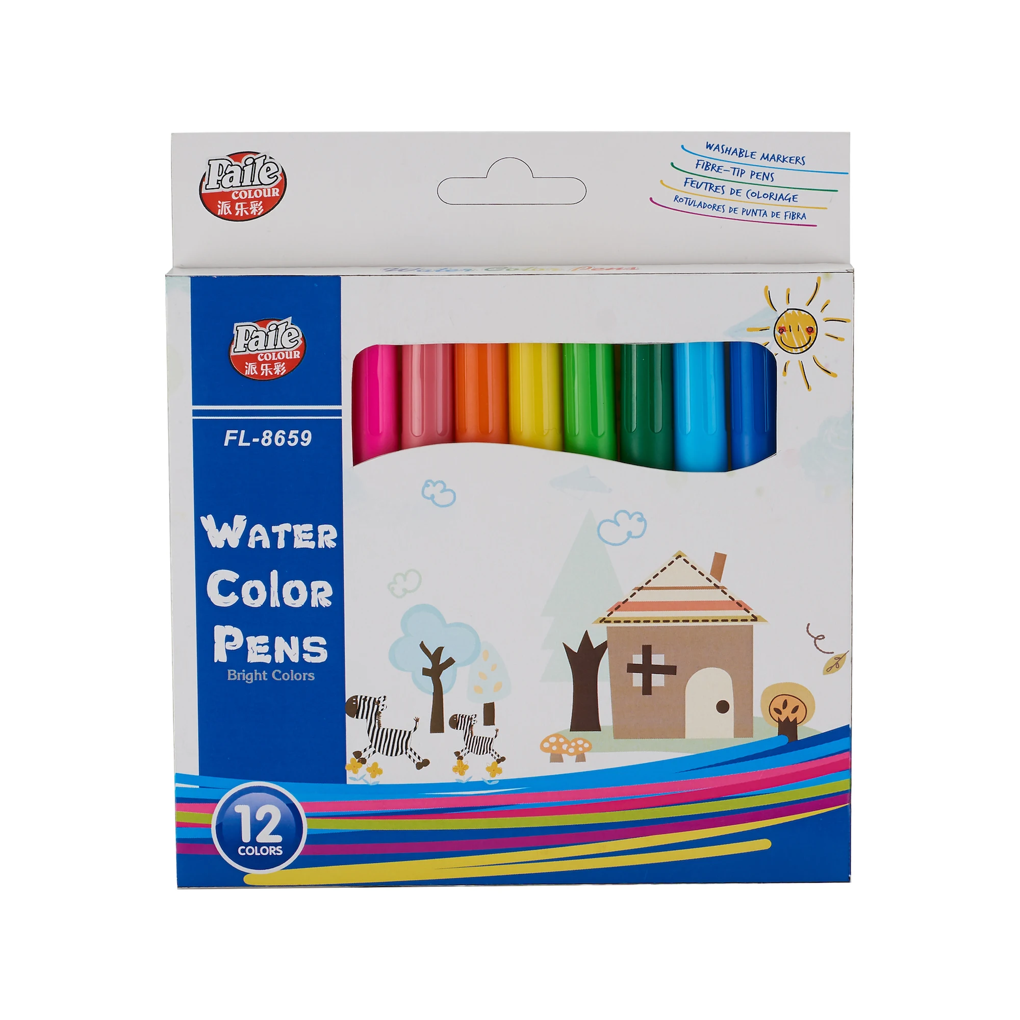 12/24 Colors Washable Markers Water Color Pen Set Stationery Set For Kids Doodling