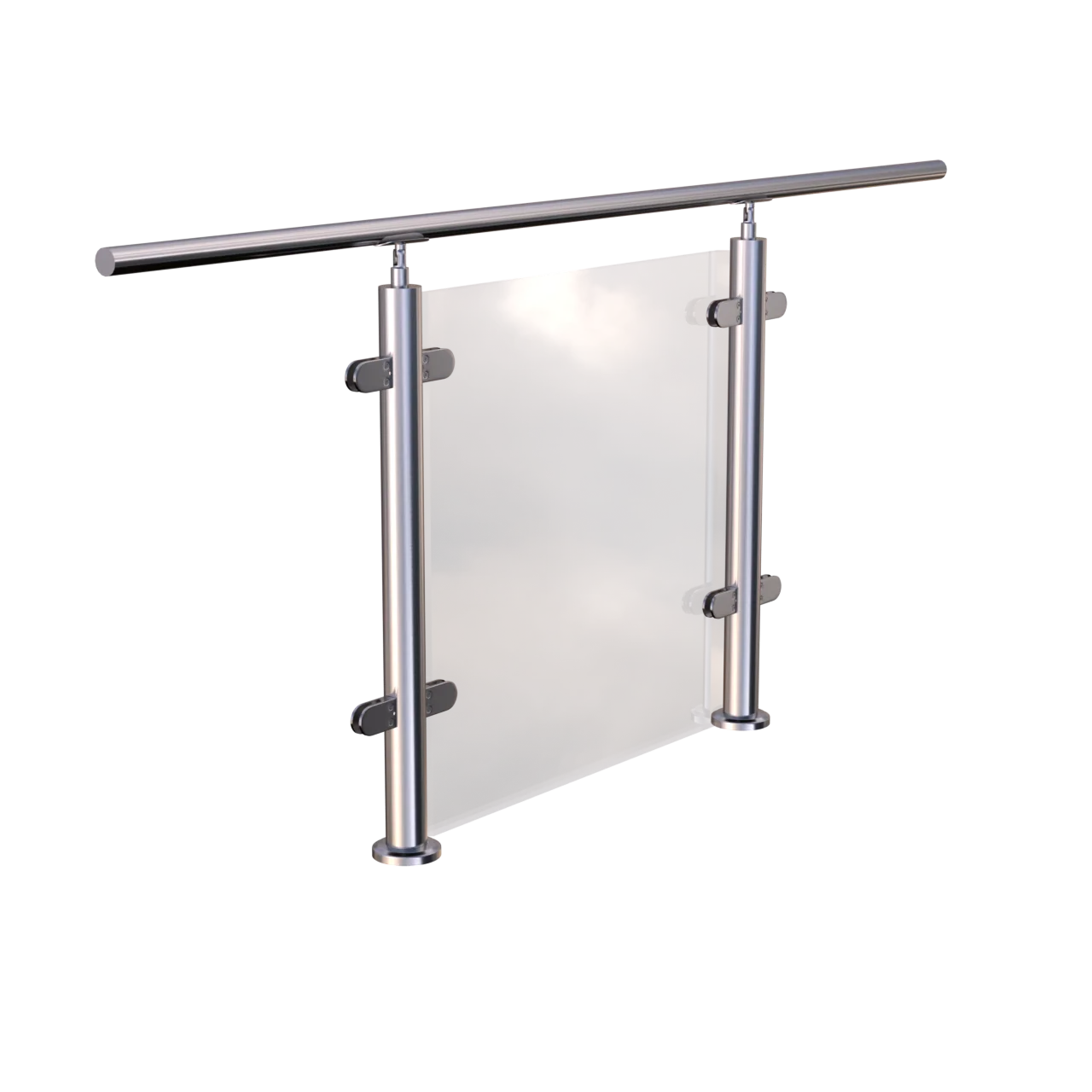 Easy to install anti corrosion stair glass railing 304 316 stainless steel fence stair balustrade glass railing