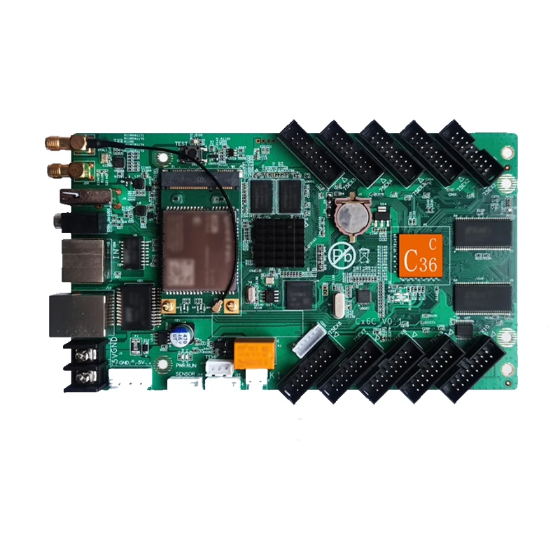 HD wifi remote full color led display control card C36C C16CD16 led commercial advertising led display screen