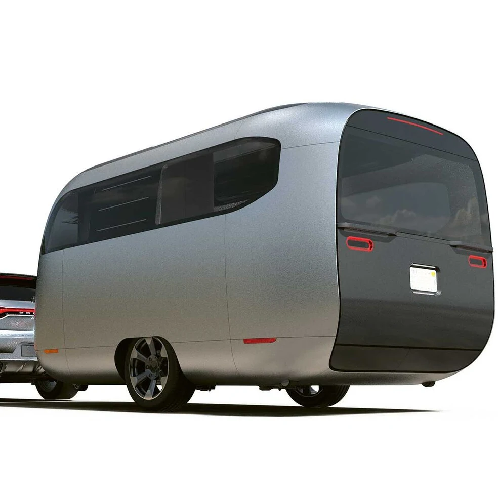 EcoCampor 15ft Fully Off-Road Hybrid Caravan Camper Trailer New Material with Bunk Bed Independent Suspension for Travel