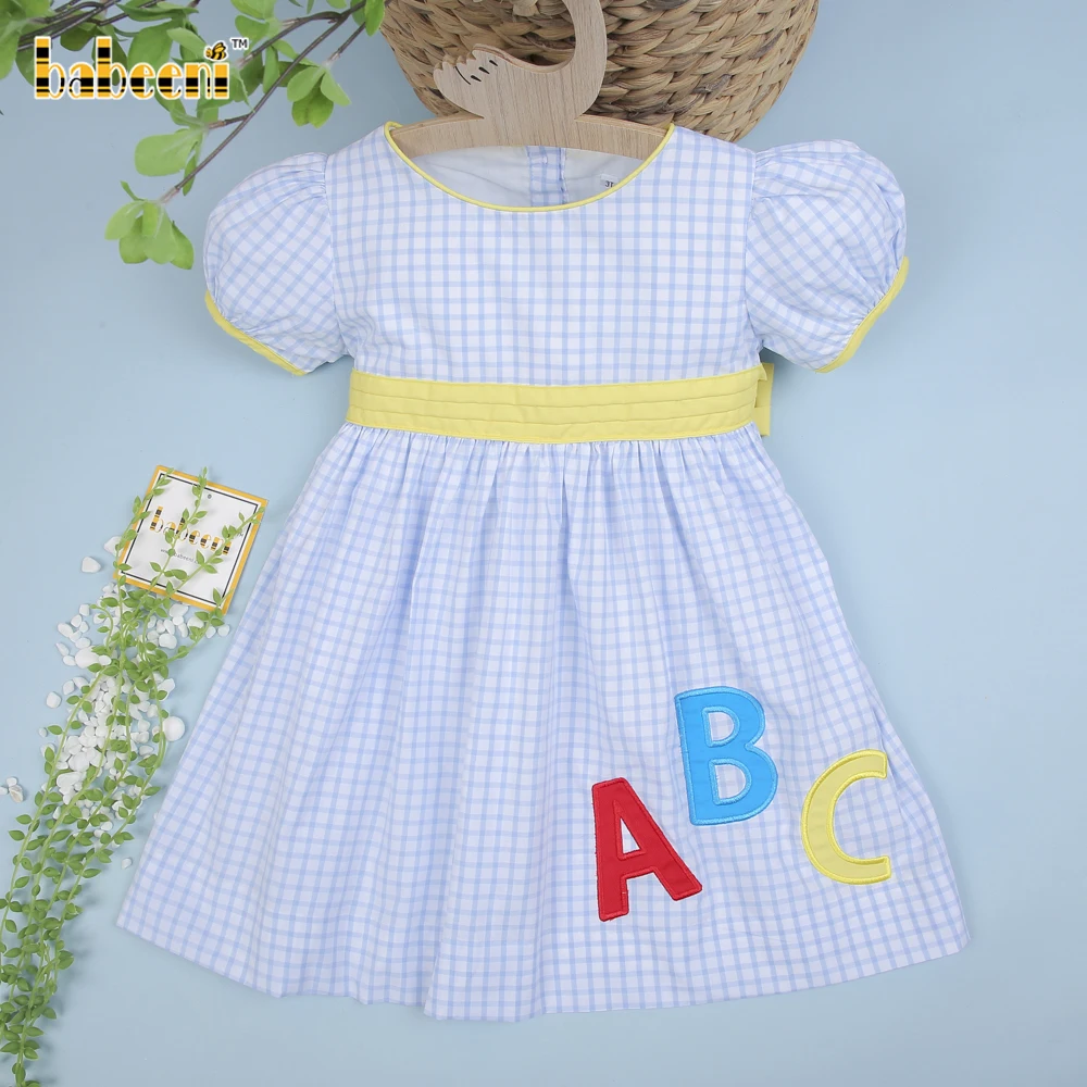 Abc applique dress for little girls - DR2742