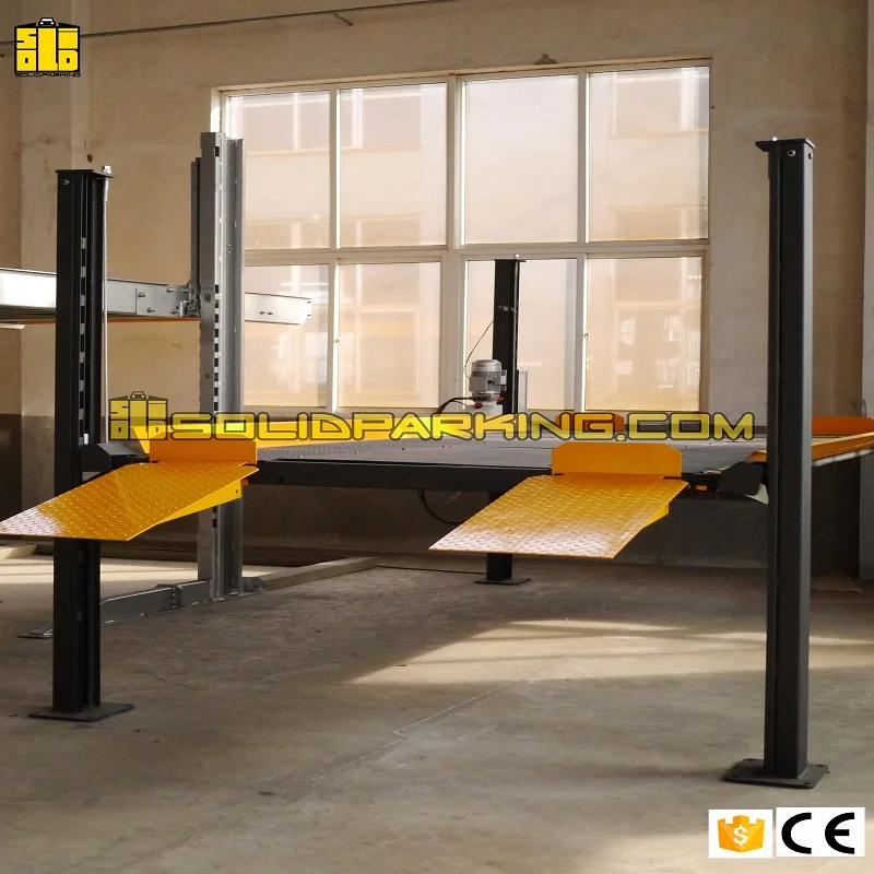 4-Post Hydraulic Car Lifter Simple Parking System for 2 Cars Elevator Type Truck Lift Car Elevator