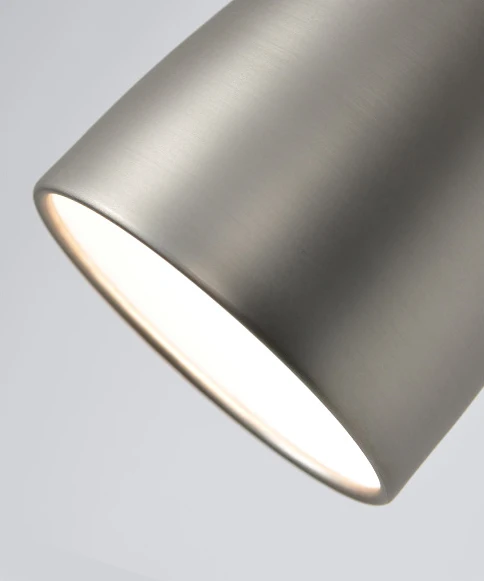 Modern Industrial Rotating Pole Adjustable Swing Arm Wall Lamps Brushed Nickel Wall Light Fixture Metal Shade Wall Sconce Lamp