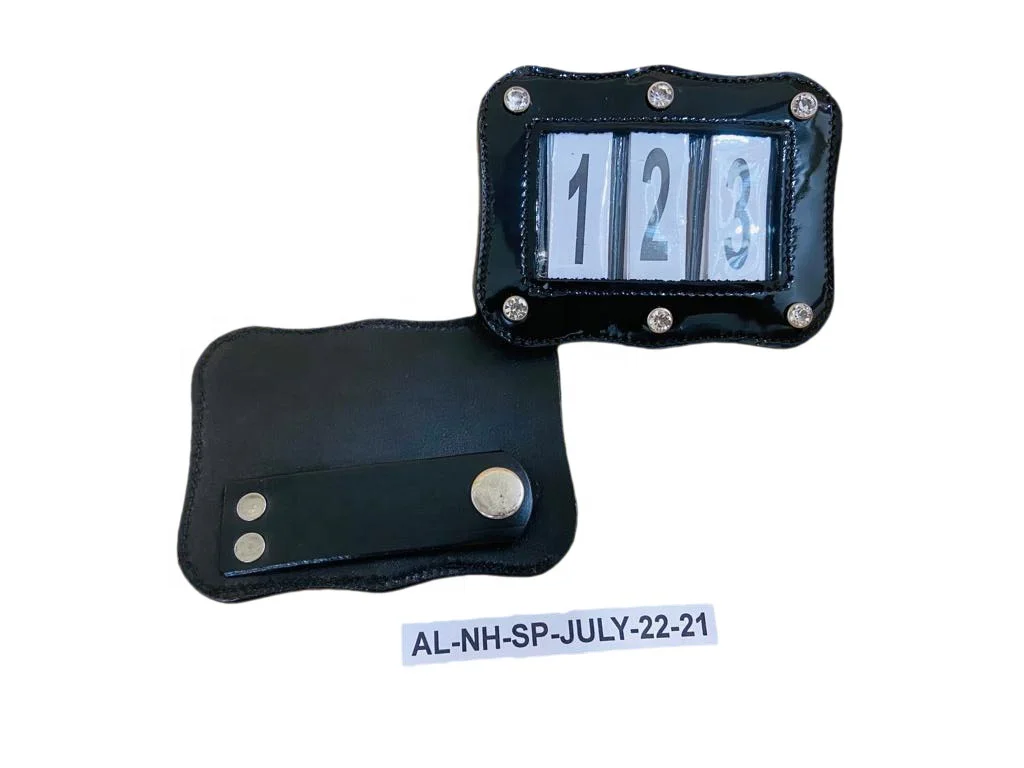 EQUESTRIAN HORSE PRO CRO PATENT LEATHER NUMBER HOLDER EYE CATCHING GENUINE HORSE RACING EQUIPMENT AT CHEAP FACTORY PRICE