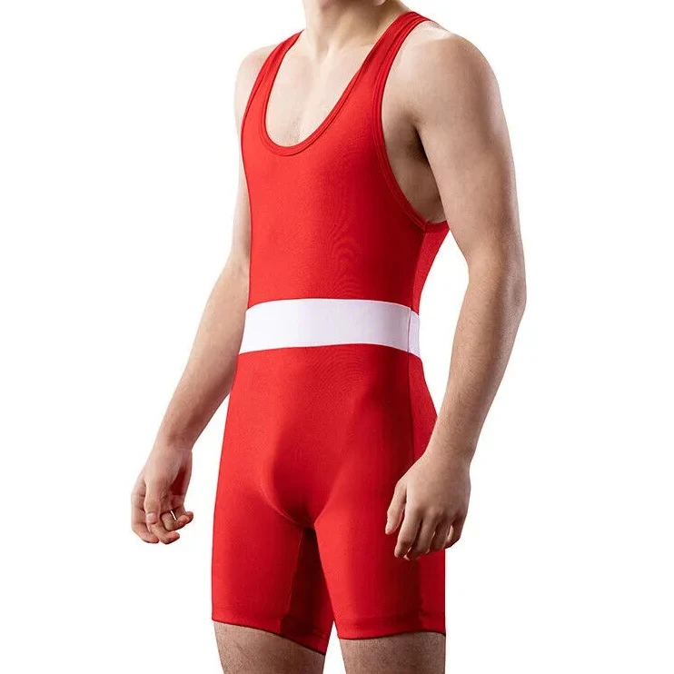 spandex blend wrestling singlet mma wear