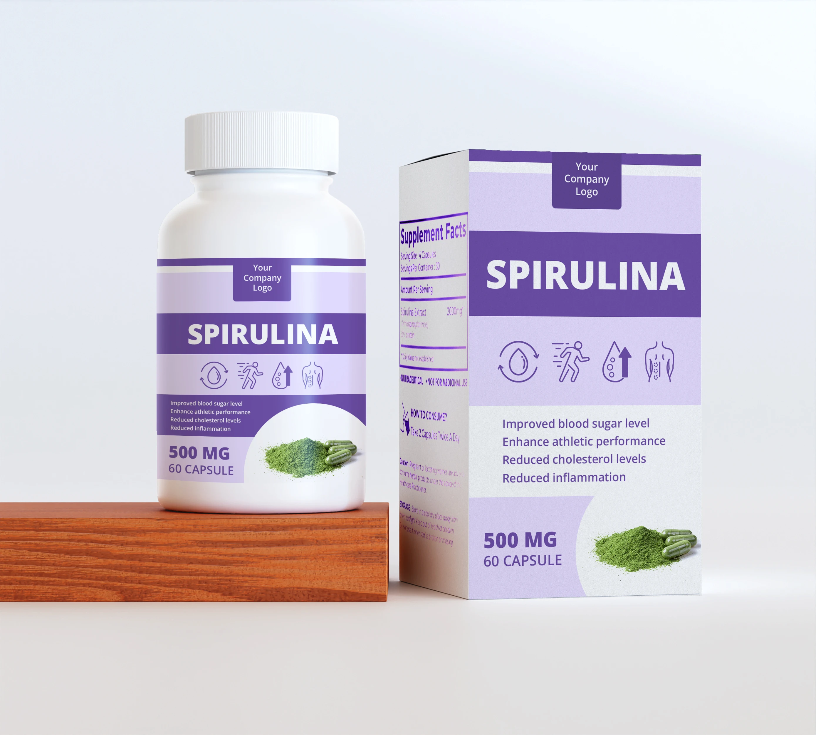 OEM/ODM Private Labelling spirulina powder capsule for Bulk Buyers factory Supplier Hot Selling blue pigment Organic Product