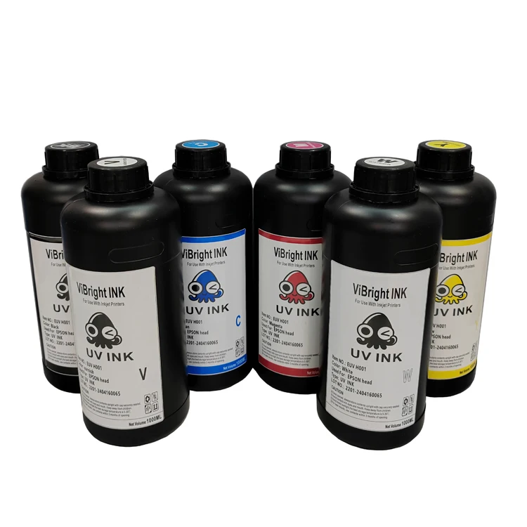 LED UV INK for T3200 I320 S3200 F1440 L1440  PC PS  PVC PET KT Board ABS metal  glass acrylic inkjet printer hard UV ink