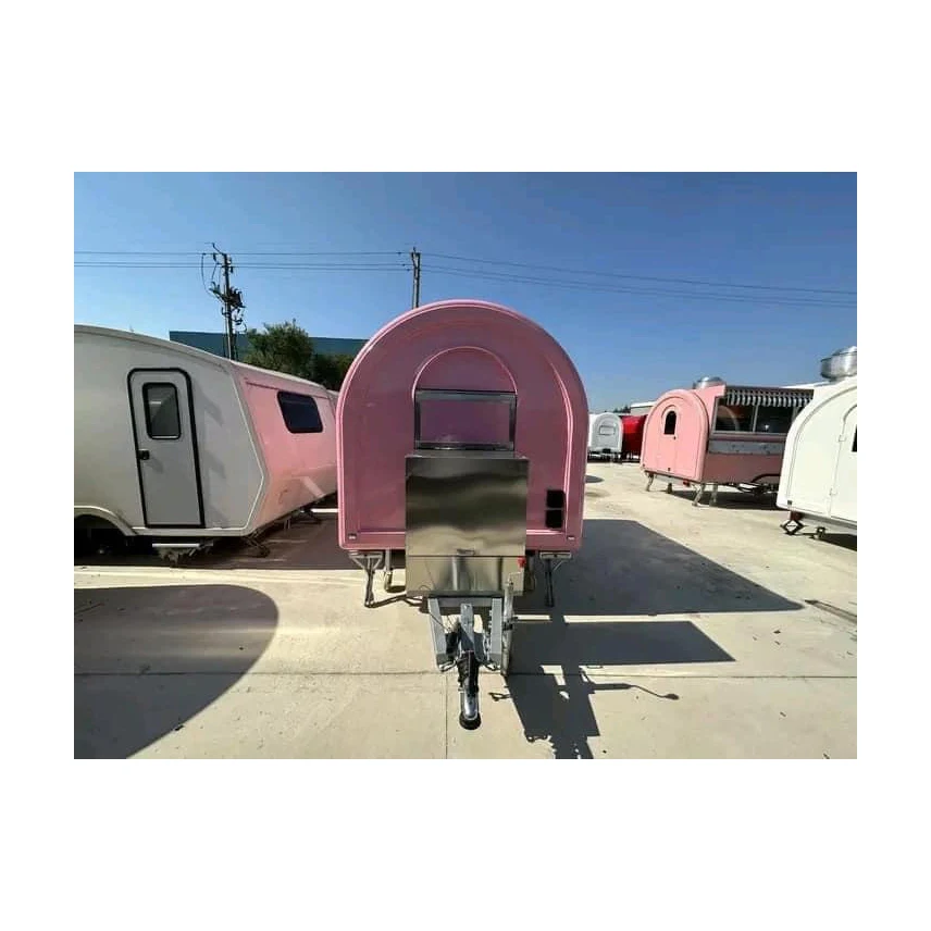 Multi-function Coffee Carts Food Trailer Mobile, Food Cart Ice Cream Mini Food Truck