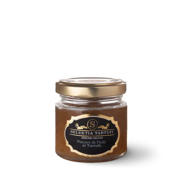 Delicious fig jam enriched with Summer Truffle MADE IN ITALY Selektia Tartufi