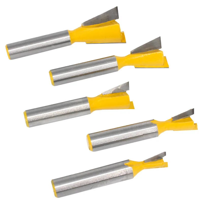 8mm Shank Cemented Carbide Carbide Straight Dovetail Knife Small Dovetail Knife Carbide Woodworking Milling Cutter
