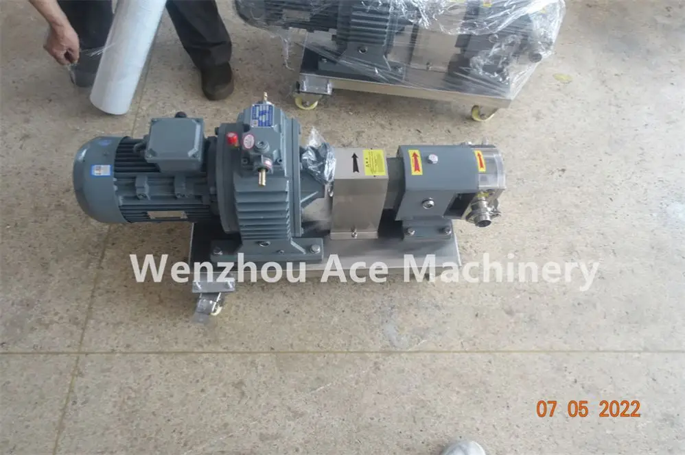 Ace Stainless Steel Food Grade High Viscosity Glucose Maltose Syrup Transfer Pump Rotary Lobe Pump