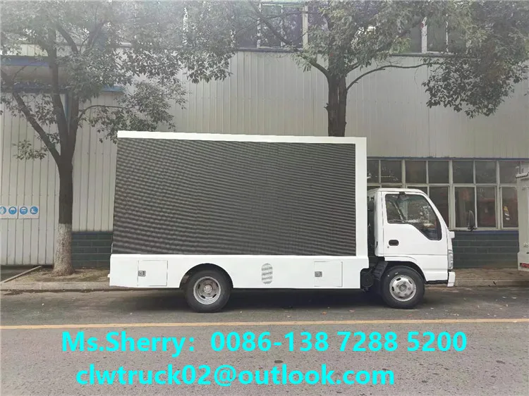 Японский бренд хорошего качества 1suzu мобильный светодиодный рекламный щит грузовик безрамный экран