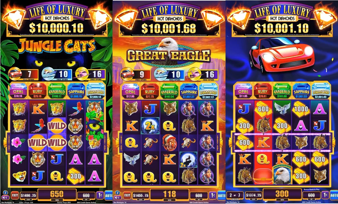 Life of Luxury - Hot Diamonds Vertical game machine game games arcade