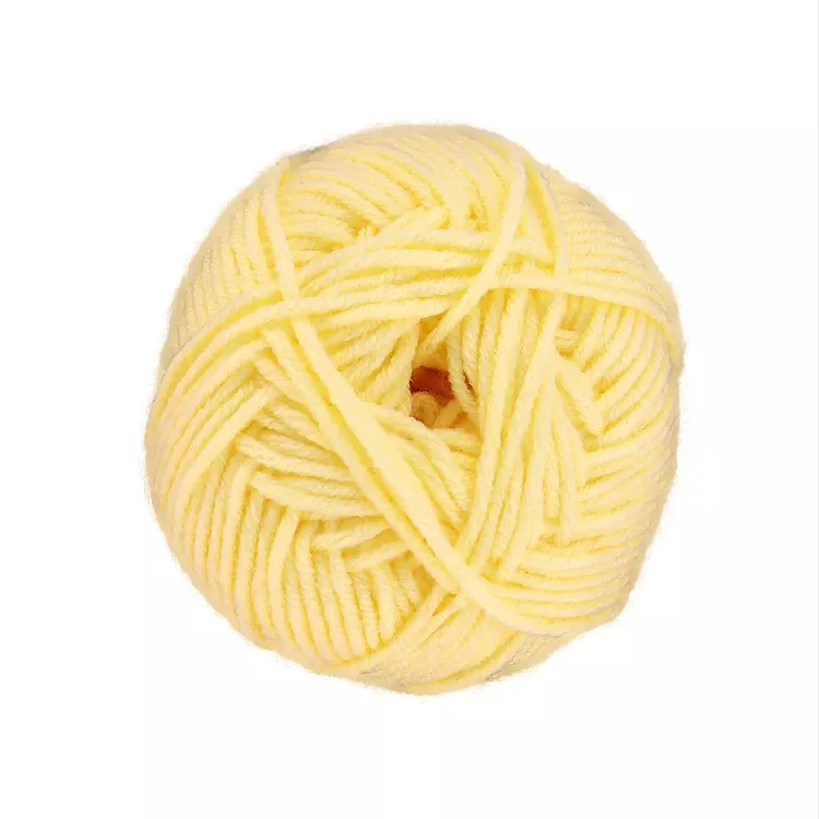 2022 Hot Sale 100% acrylic yarn Soft Worsted hand knitting Baby Yarn 50g  milk cotton yarn for knitting