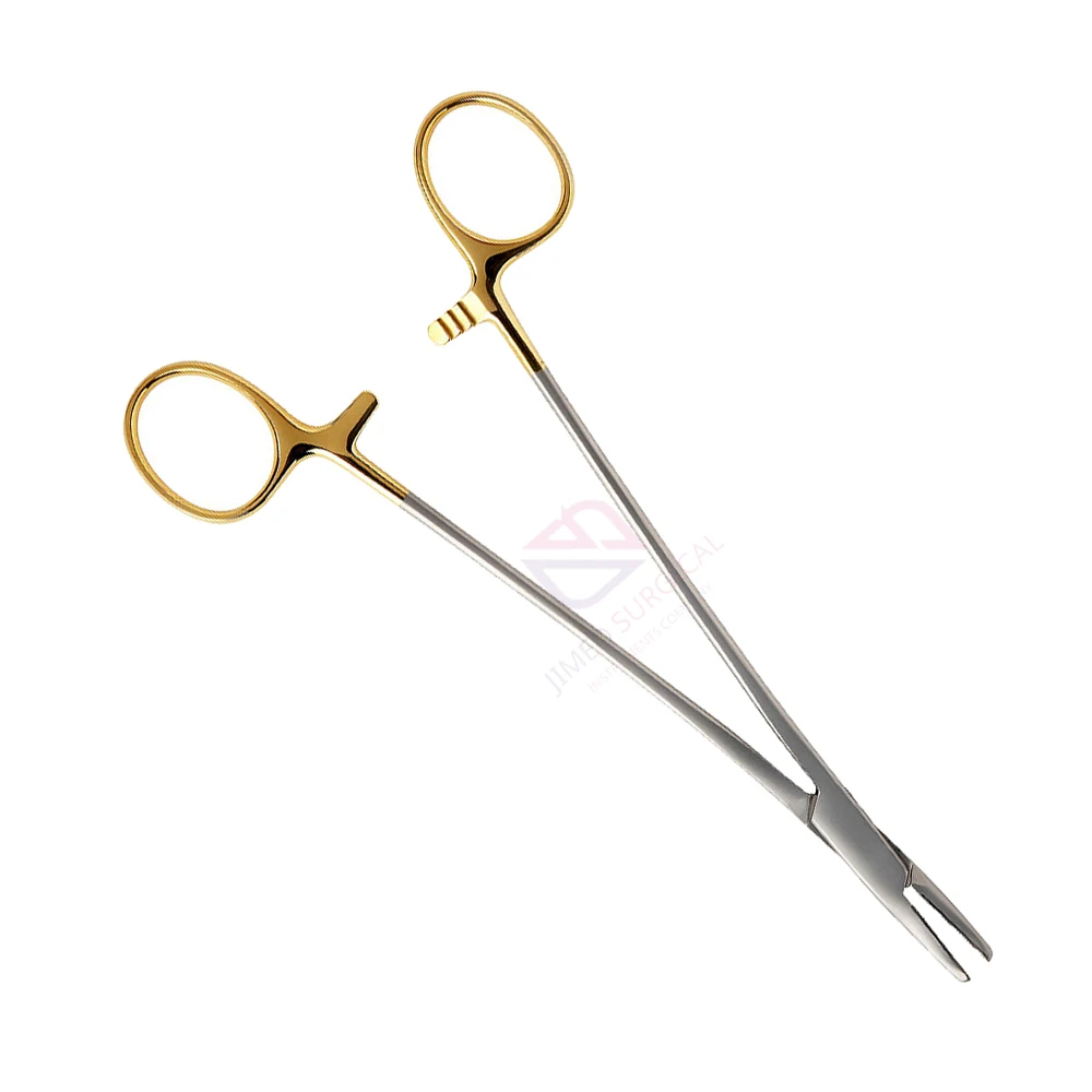 High Grade Heaney Needle Holder Curved 21cm High Quality Stainless Steel Surgical Suture Needle Forceps