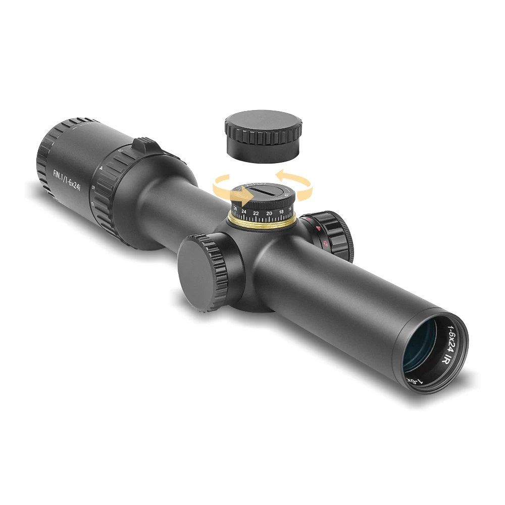 Spina Optics 1-6X24 Wa IR Wide Angle Long Air Scope Exit Pupil Illuminated Reticle Tactical 30mm Competition Scopes