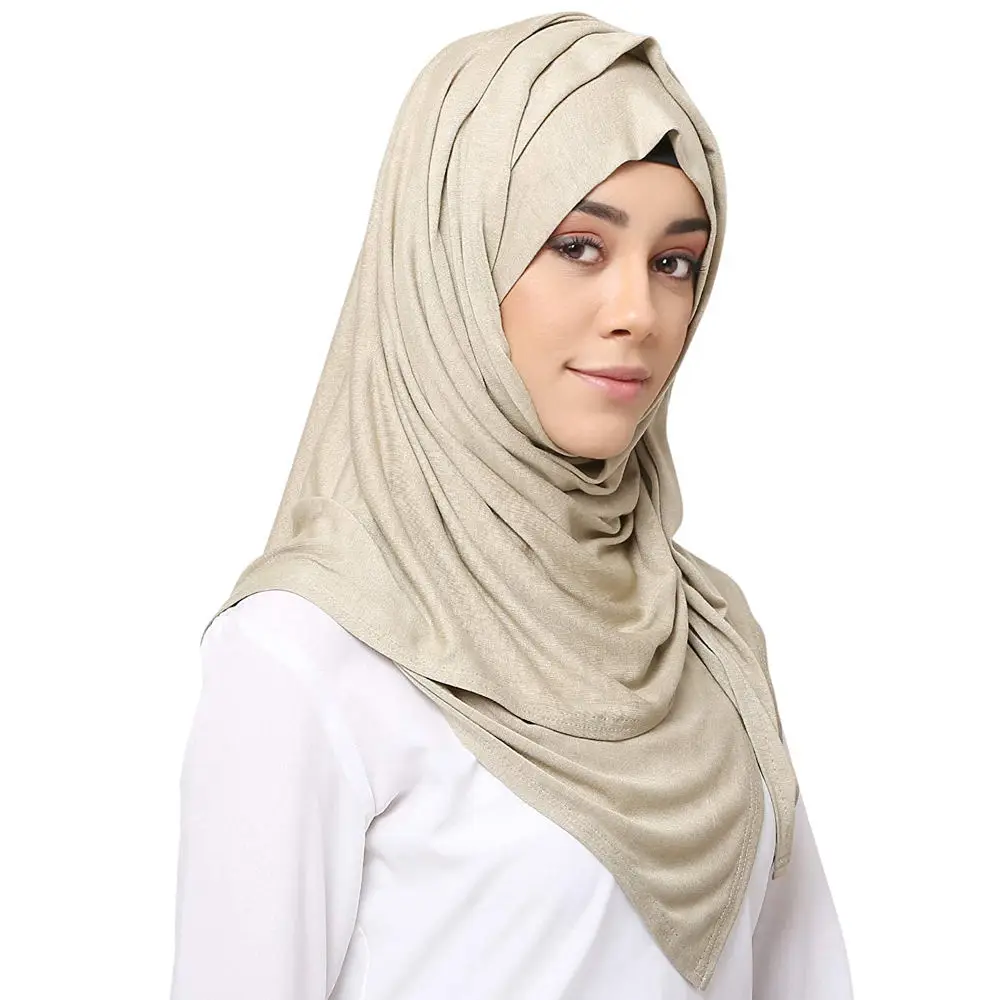 Wholesale Dubai Latest Fashion Tudung Arabic Islam Malaysia Muslim Scarf Georgette Plain Bubble Chiffon Hijab For Women