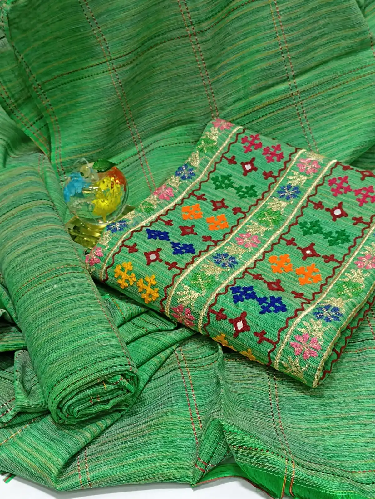 unstitched suit fabric embroidered punjabi dresses