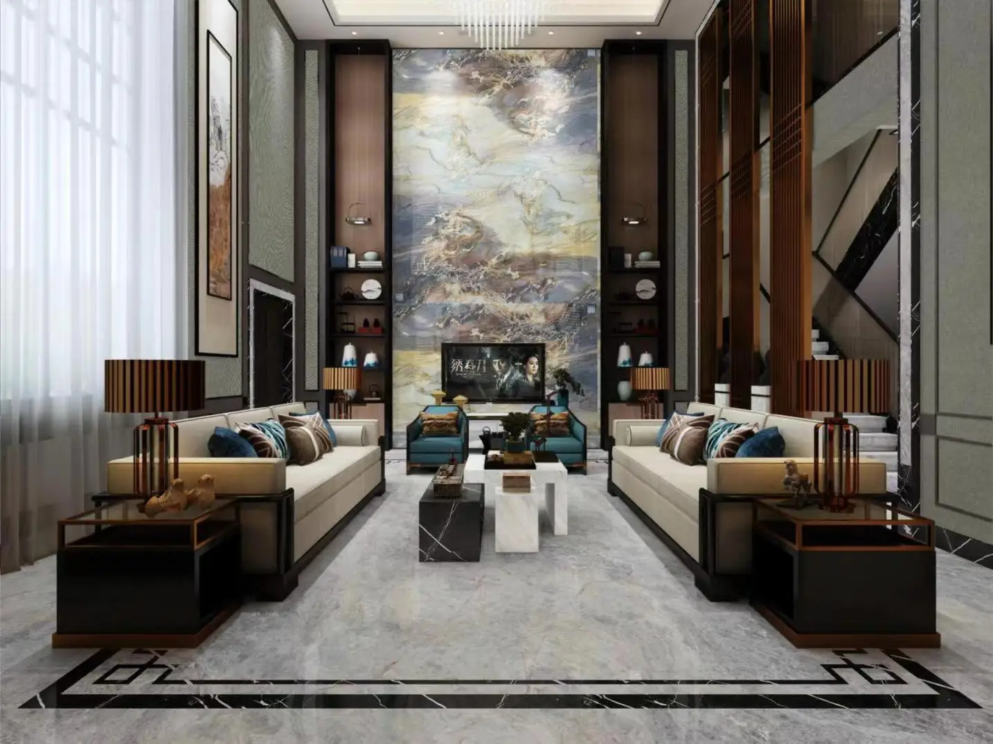 Hot Selling Luxurious Brazilian Purple Quartzite Slab With Wavy Veins For Wall Cladding Backdrop Countertop