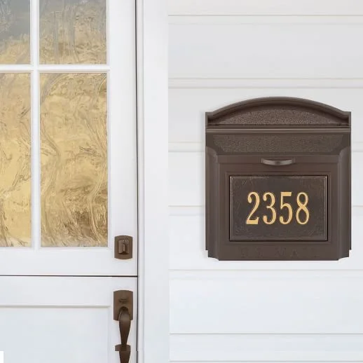 Handcrafted Address Wall Plaque Bronze Door Number Plates Custom House Numbers Signs Home Address Plaques for House