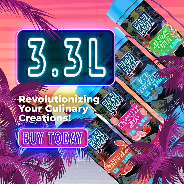 Exclusive Sale on Best Quality Kitchen Use Dessert Making Tool Miami Magic Watermelon Flavor 3.3L Cream Charger Cylinder