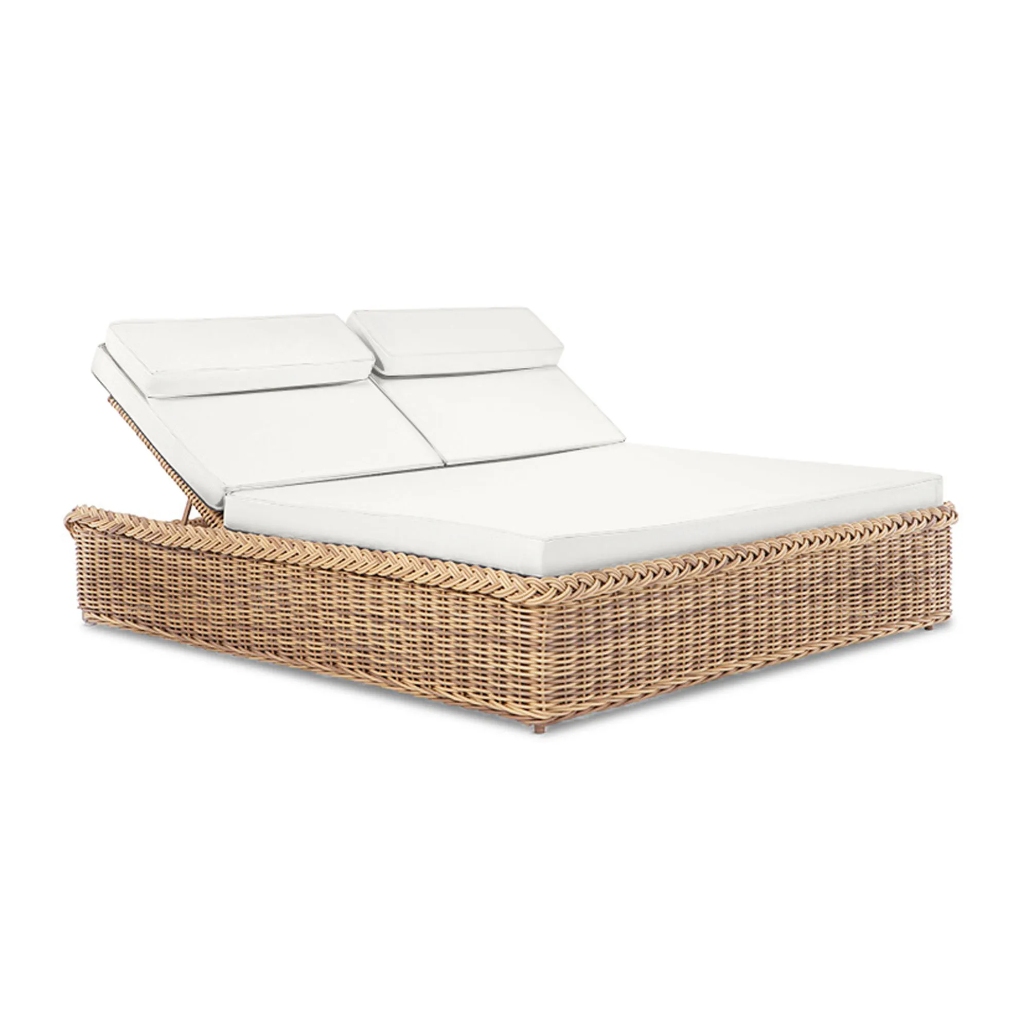 Modern Outdoor Daybed Popular Rattan Garden Sun Bed for Hotels Villas & Exteriors for Swimming Pool Sun Lounging - Oriza