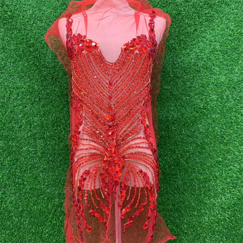 Sequin beads rhinestone beading wear sequin heavy industry handmade colorful