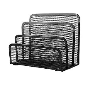 Hammered Design Metal Magazine Rack Space-Saving Bookshelf Storage Holders Golden finishing