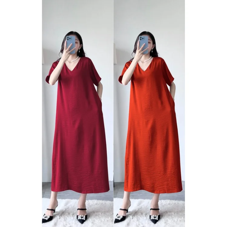 Lady Dress High Quality Breathable For Women Clothing Maxi Dress Customized Color Vietnam Manufacturer