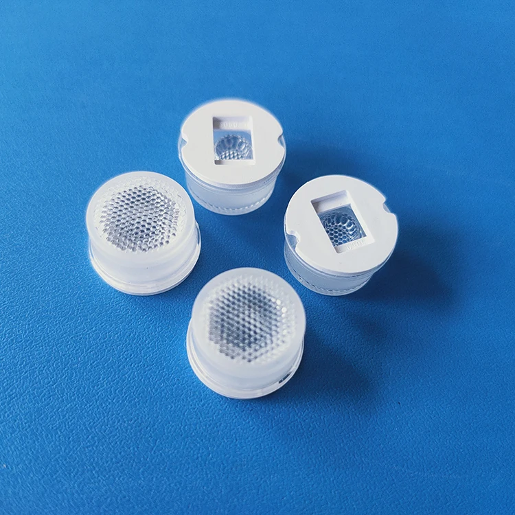14mm PMMA waterproof 35 45 60 degree 5050 led lens with tape