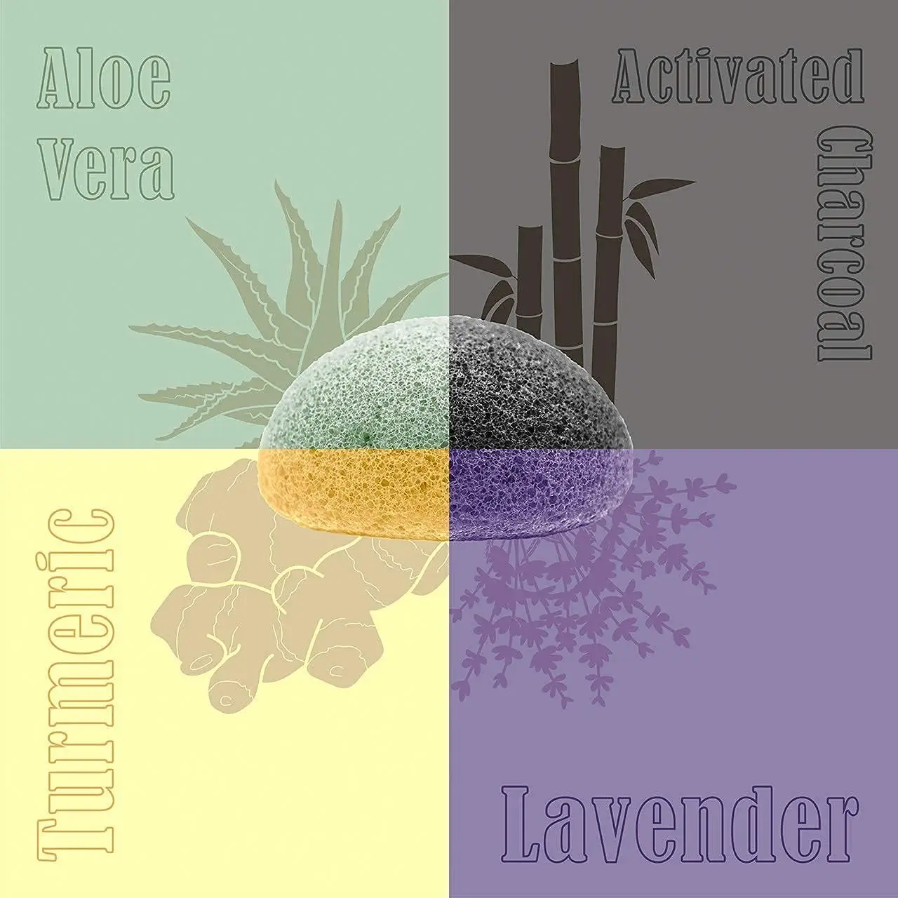 Various Specifications Aloe Vera Konjac Sponge Low Price