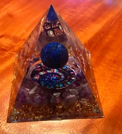 WHOLESALE ORGONITE PYRAMID | LAPIS LAZULI ORGONITE PYRAMID | WHOLESALE ORGONE ENERGY PRODUCTS
