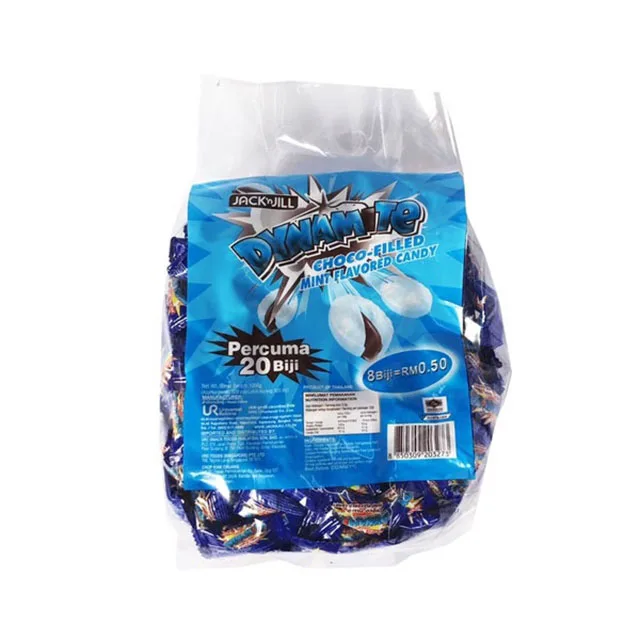 Top Sales Premium Quality Malaysia Wholesale Multi Colored Chocolate Sweet Tablet Candy Different Flavour Bag Packaging