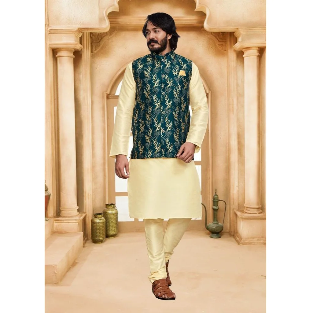 Аксессуары для одежды мужские стилисты Kurta Payjama с Koti этнической доступны по оптовой цене из Индии