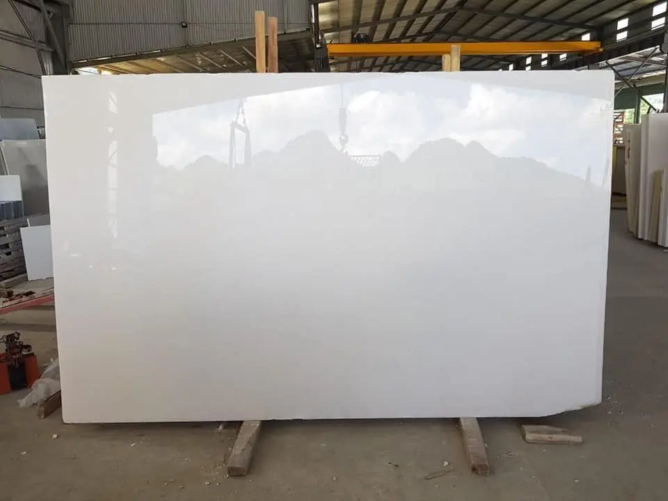 Vietnam Crystal White Marble BIG SLAB thickness 20,30 mm Factory Price Super Cheap  for interior wall floor