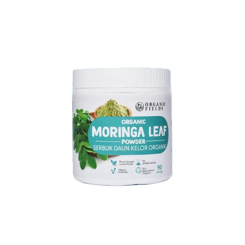 Premium Organic Superfood Moringa Leaf 100G 180G helps with stress reduction, immunity, muscle growth and gives an energy boost