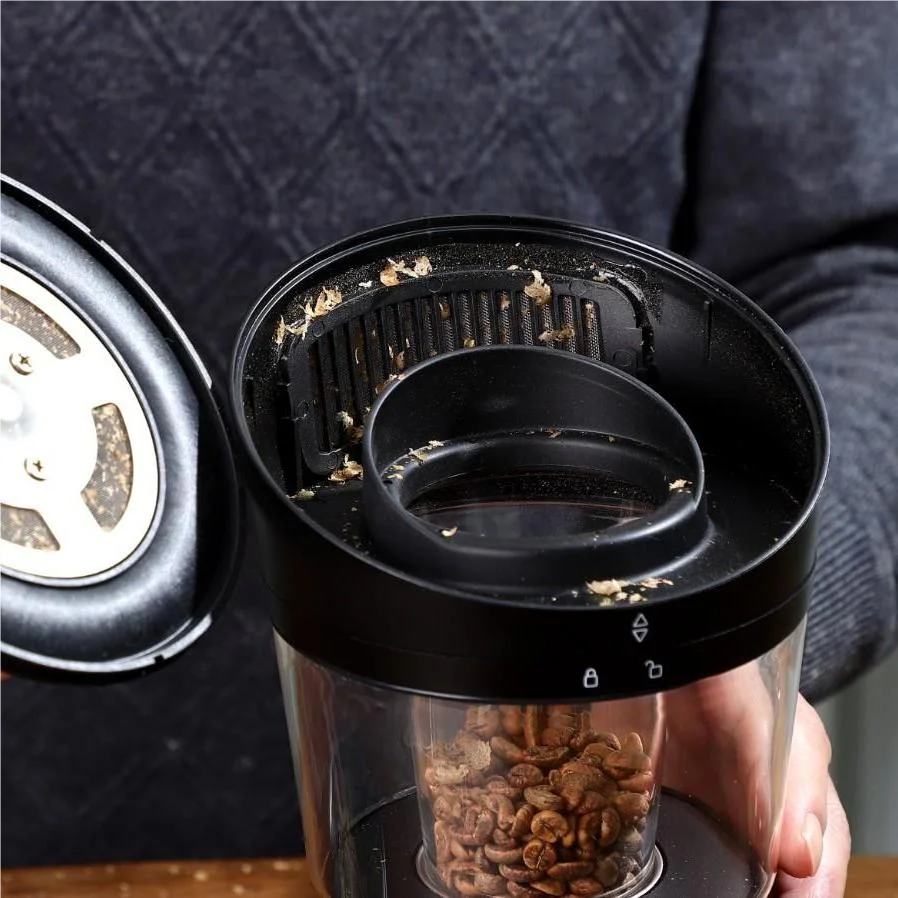 Coffee Roaster, Automatic Hot Air Coffee Roaster with Led Display and Visual Window, 110V/220V Electric Coffee Bean Roaster Mach