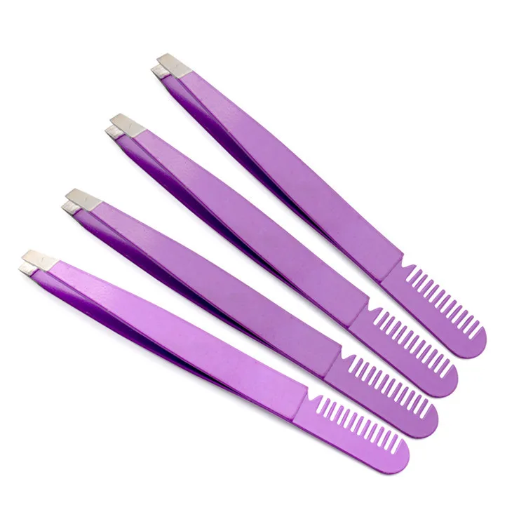 Professional stainless steel eyebrow tweezers durable brow cutting & trimming Eyebrow Tweezers Best Top Quality