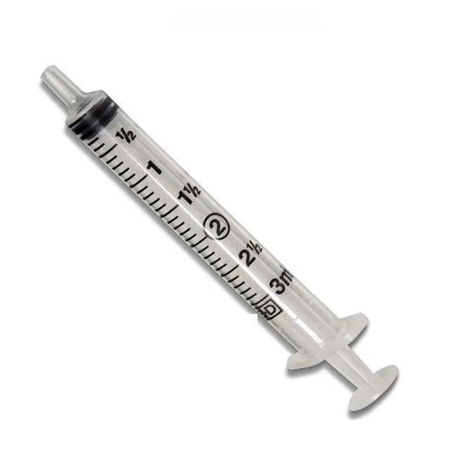 1ml/2ml/3ml/5ml/10ml Syringe 3 Parts Disposable Syringe with out Needle Medical Luer Lock Syringe