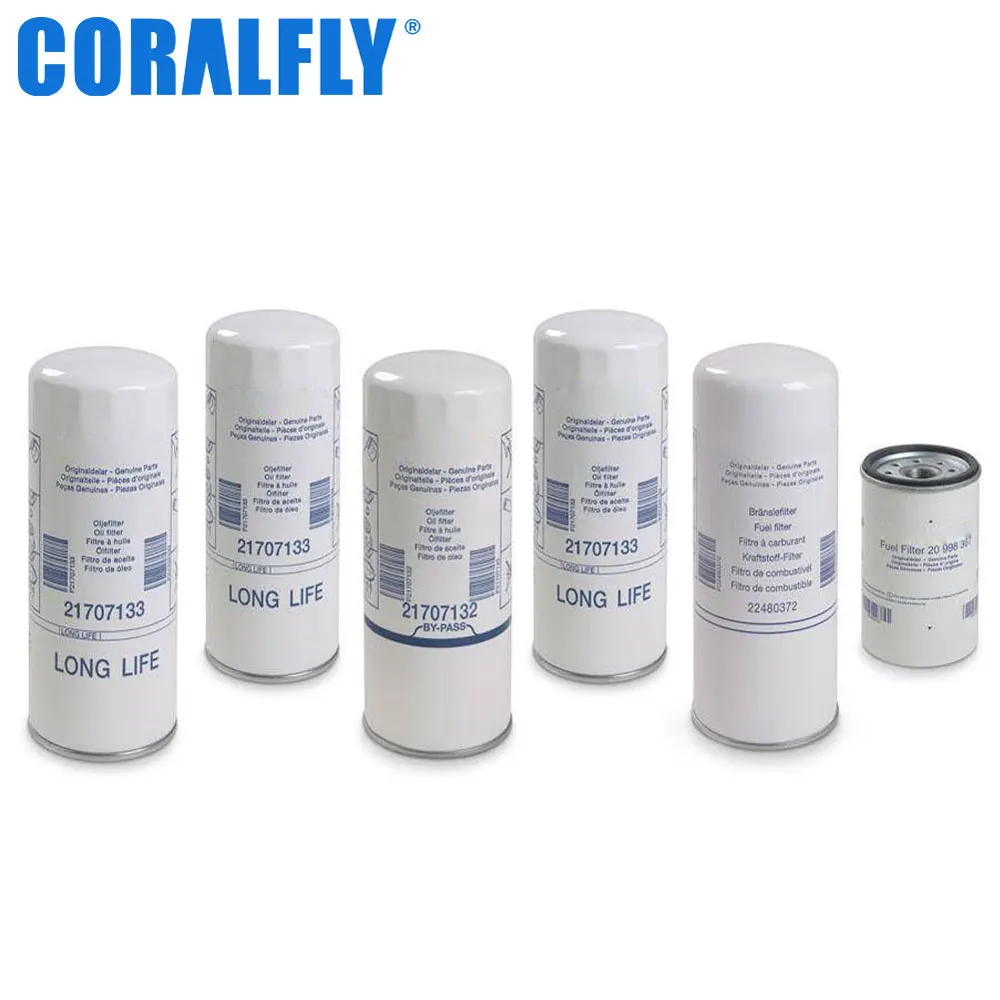 Масляный фильтр для грузовика coralfly 85137594 китайского производителя Комплект фильтров volvo