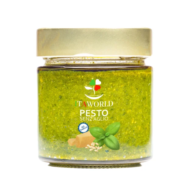 Top Price Made in Italy Pesto Genovese DOP Garlic Free Traditional Italian Food Itaworld for Restaurant