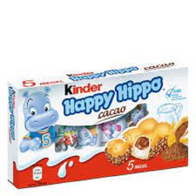 Happy hippo Chocolate Chocolate Kinder Bar Hazelnut 44g Cartoon