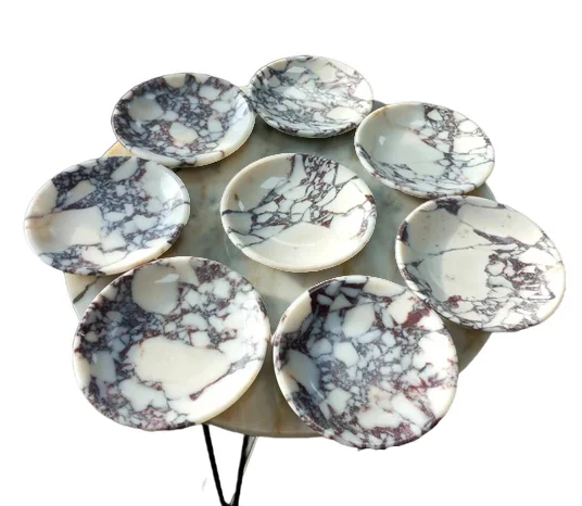 Elegant marble plate, Marble Round Plate, Stone Marble Plate