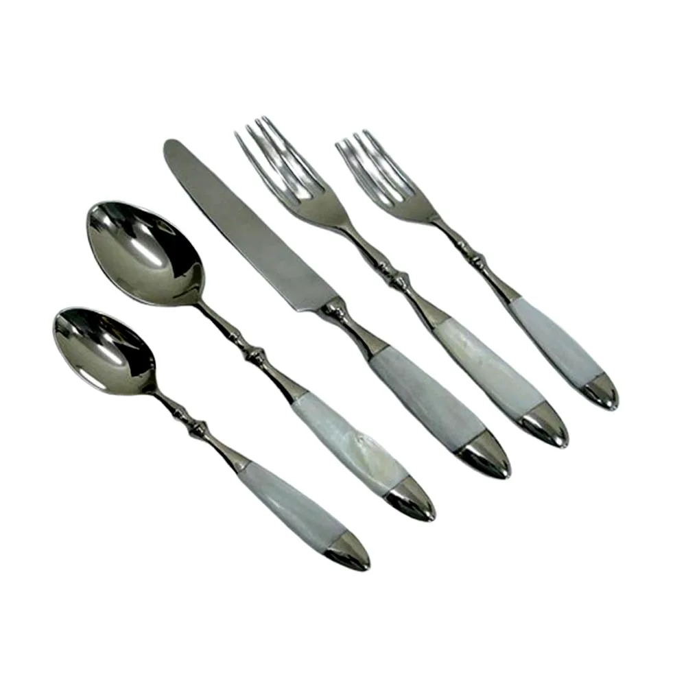 Strong Wholesale Cheap Price Indian Supply Metal Hotels Cutlery Silver Plated Flatware Set for Global B2B Marketplace